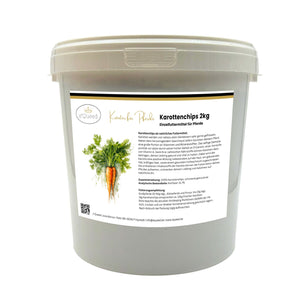 Karottenchips Pferd, getrocknete Karotten für Pferde