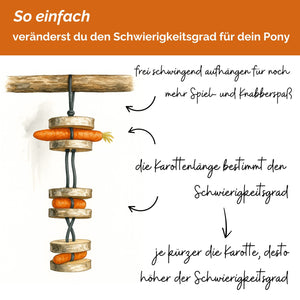 Pferdespielzeug Mini-Tarzan - Spielzeug für Pferde und Ponys gegen Langeweile - Pferdebeschäftigung