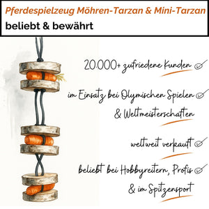 Pferdespielzeug Mini-Tarzan - Spielzeug für Pferde und Ponys gegen Langeweile - Pferdebeschäftigung