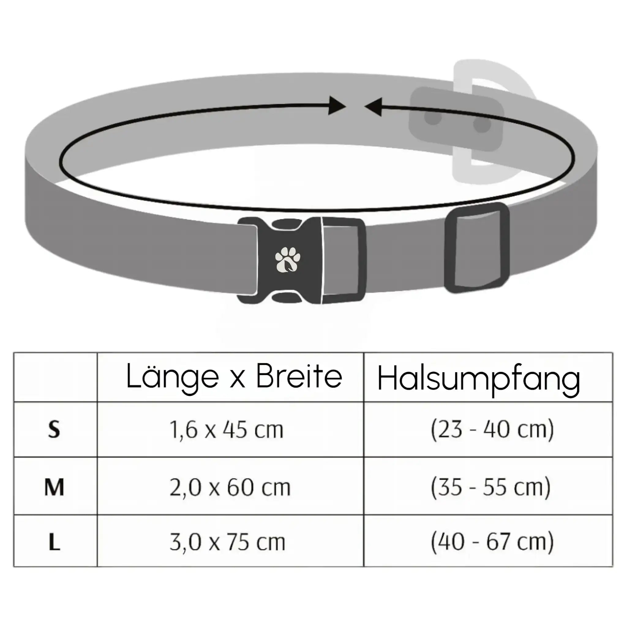 Halsband Schwarz Aus Nylon Längenverstellbar Im Rautendesign