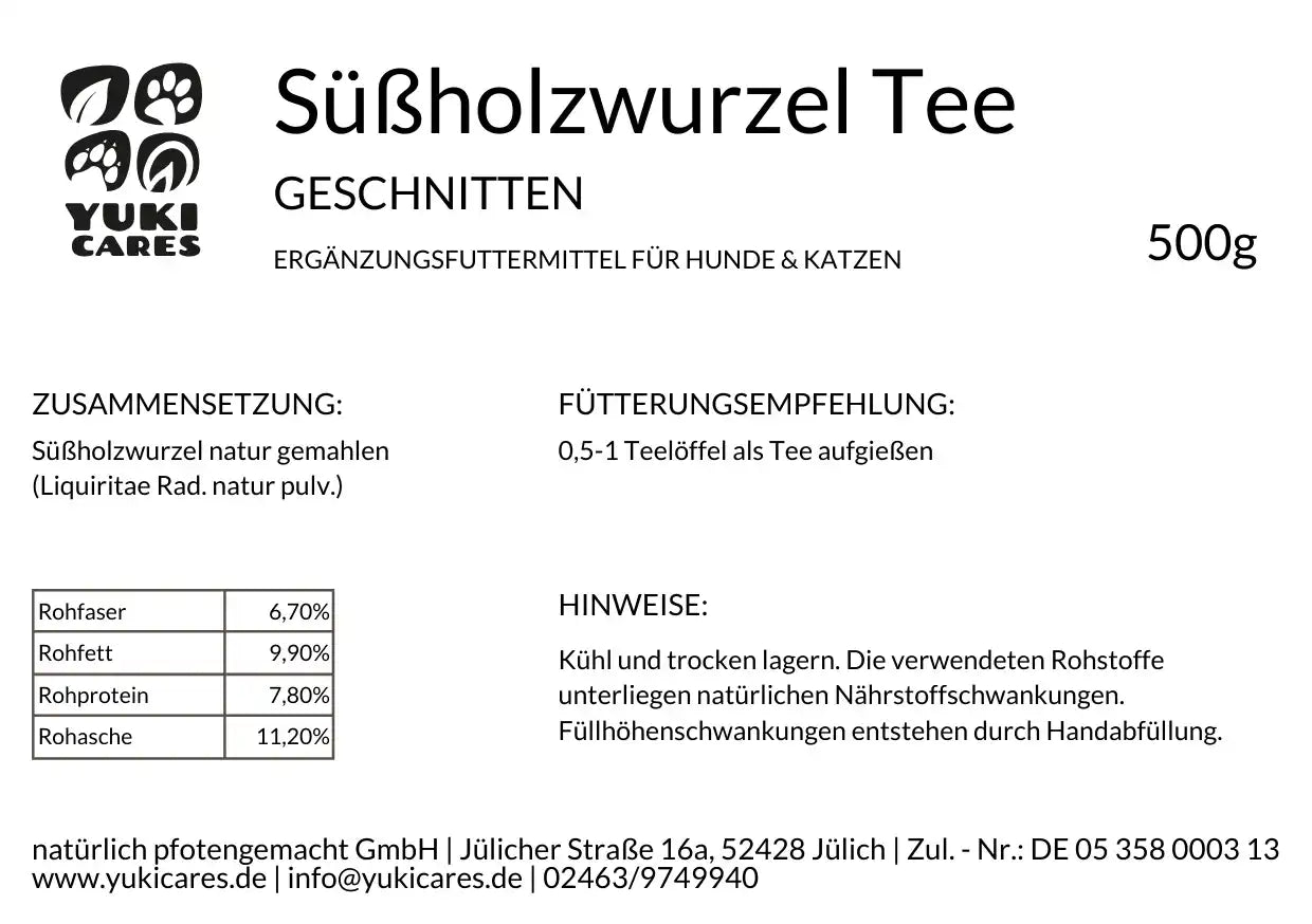 Süßholzwurzel geschnitten 500g