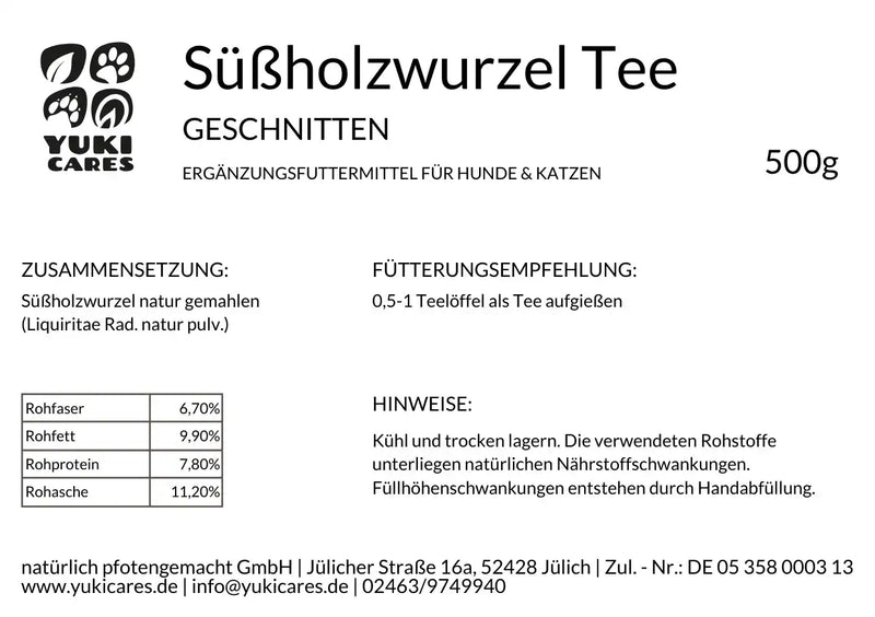 Süßholzwurzel geschnitten 500g