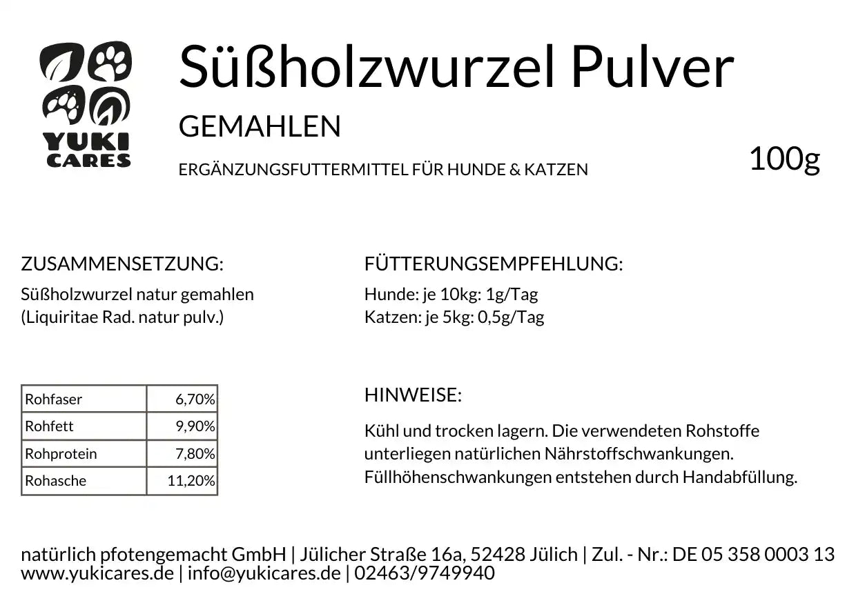 Süßholzwurzel gemahlen 100g