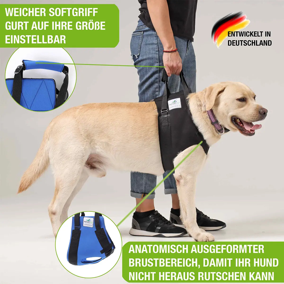 Vordere Tragehilfe für Hunde