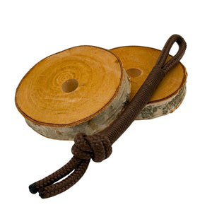 Birkenholz Halterung für Himalaya Lecksteine (1kg) und Schleck Twister Spielzeuge