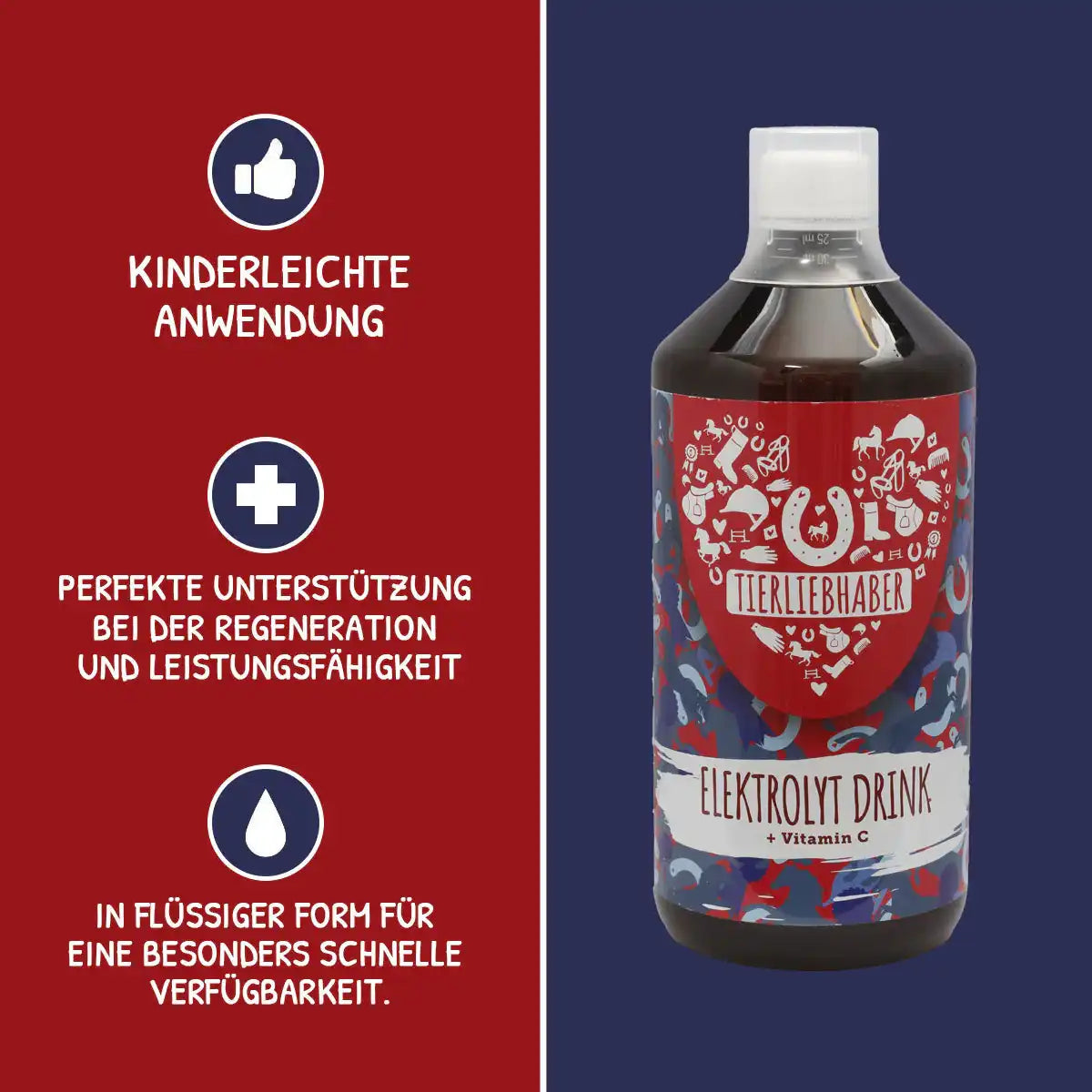 Tierliebhaber Pferde Elektrolyt Drink