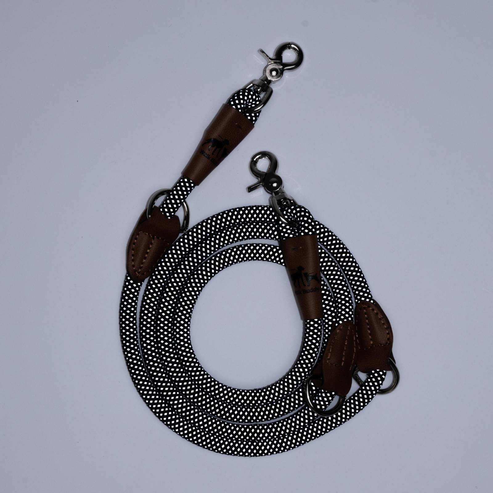 Reflektionsleine GLOW stark reflektierend längenverstellbar und vegan