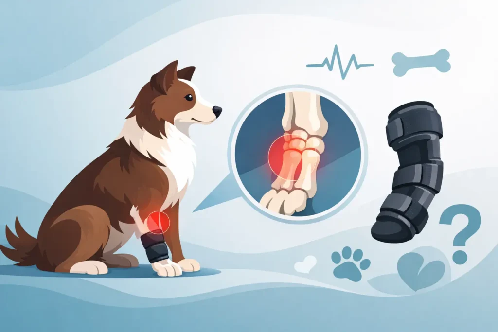 Karpalinstabilität beim Hund - hilft eine Orthese?